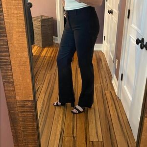 Banana Republic Black Boot Cut Stretch Wool Pants - Long / Tall